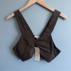 TOBI crop v-neck bralette